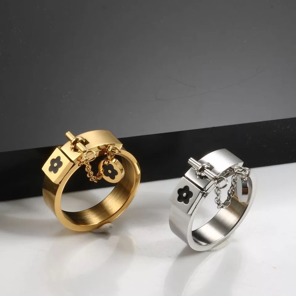 Ring flower chain lock luxury high quality jewelry - Picture 2 of 4